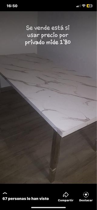 Mesa comedor o jardin