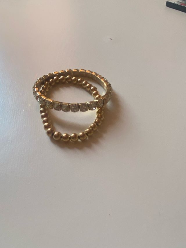 Bracciali perle e brillantini