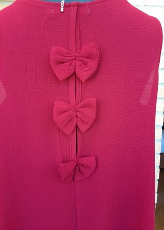 Blusa sin mangas, color burdeos, talla M