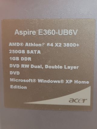 Torre de pc de sobremesa Acer Aspire