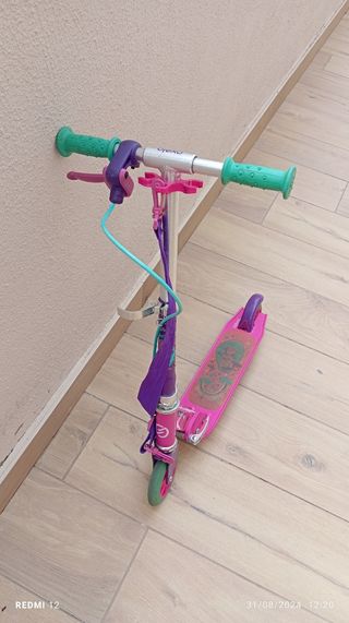 Patinete infantil violeta (freno manillar)