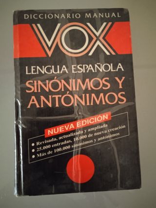 Diccionario sinónimos y antónimos