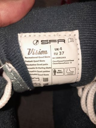 Patines 4 ruedas Vision. Numero 37