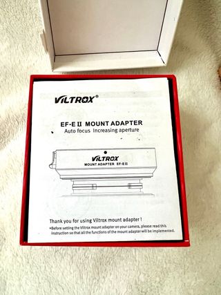 Adaptador cámara de fotos tipo E.