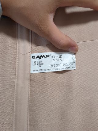 Faja sacrolumbar semirígida, Camp