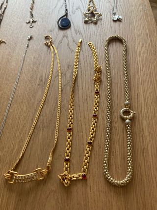 Conjunto bisutería 76 piezas:gargantillas,collares
