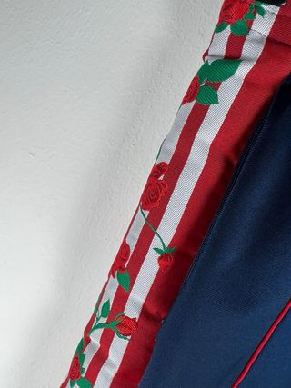 Adidas Pantaloni Blu Marino Rosso XS