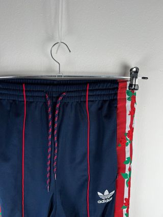 Adidas Pantaloni Blu Marino Rosso XS