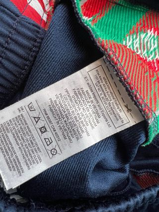 Adidas Pantaloni Blu Marino Rosso XS