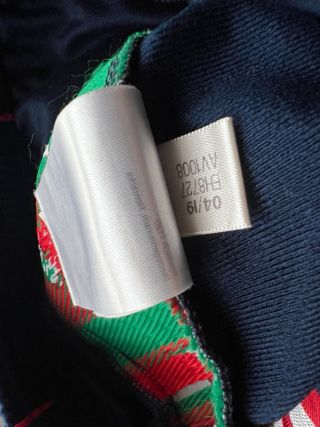 Adidas Pantaloni Blu Marino Rosso XS