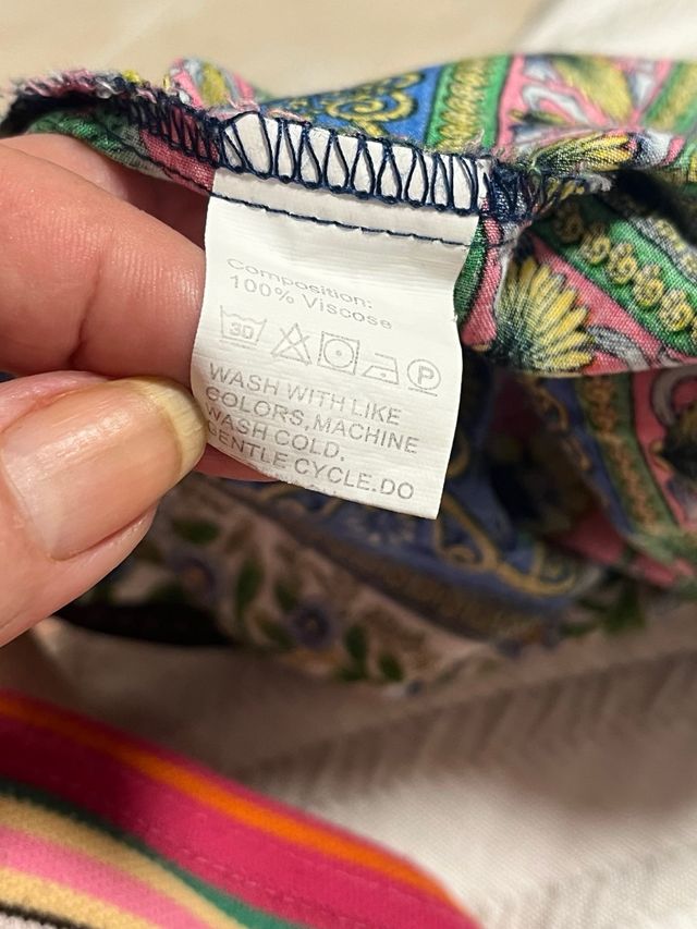 Vestido estampado. T/L