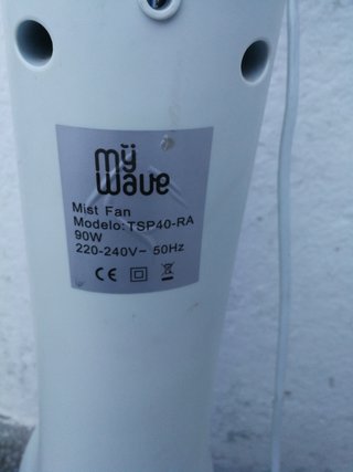 Ventilador marca MY WAVE nebulizador