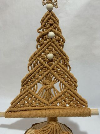 Adorno sobremesa macrame