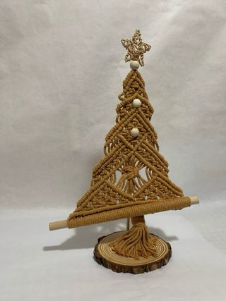 Adorno sobremesa macrame