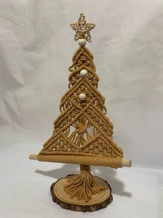 Adorno sobremesa macrame