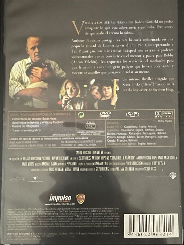 Corazones en atlantida dvd