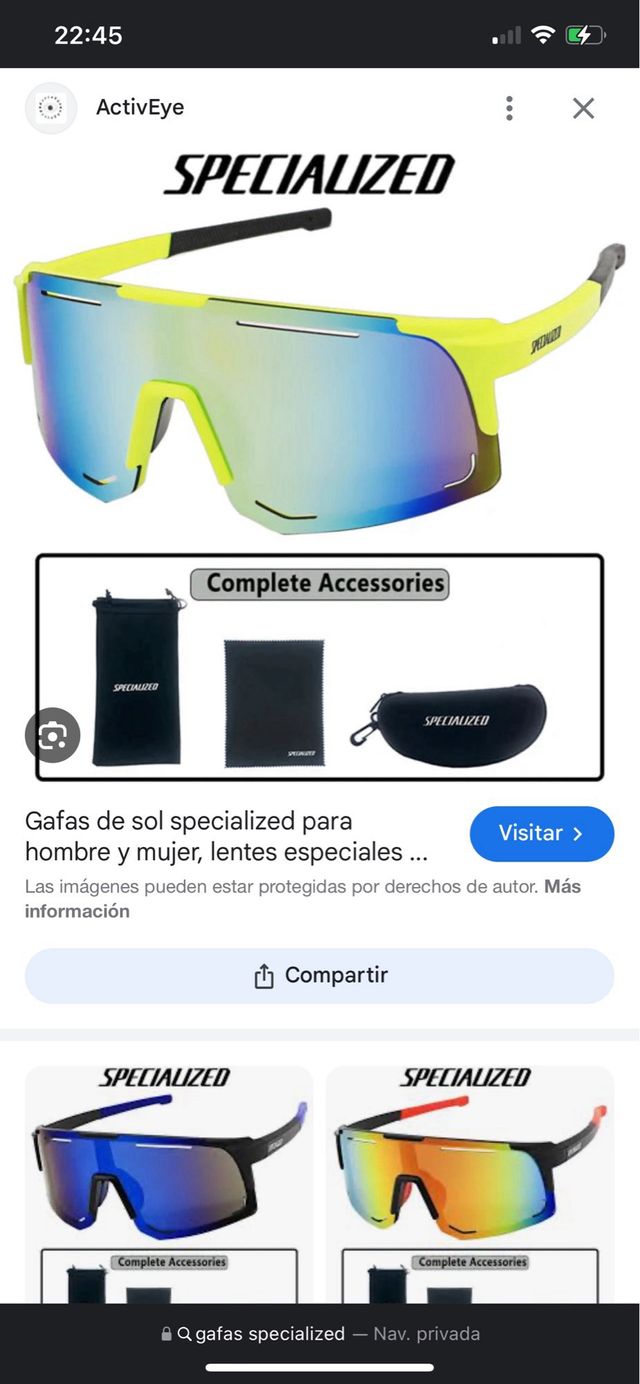 Gafas specialized bici