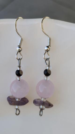 Preciosos Pendientes de PIEDRAS🩷