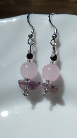 Preciosos Pendientes de PIEDRAS🩷