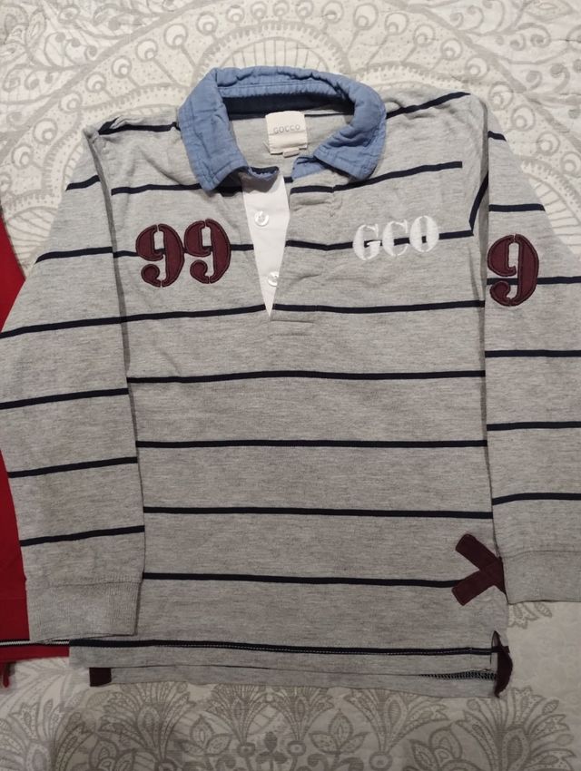 Lote 6 camisetas manga larga niño 5 años