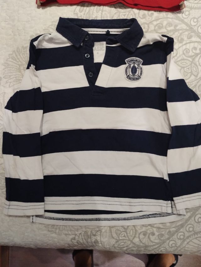 Lote 6 camisetas manga larga niño 5 años