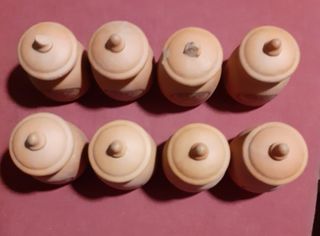 8 vasetti portaspezie in terracotta