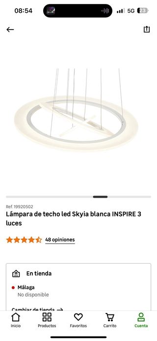 lampara de techo led