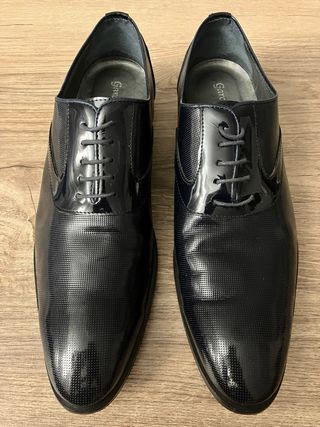 Traje novio + zapatos + cinturón