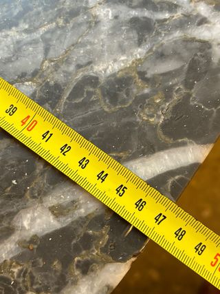 Aparador / consola de madera con mármol natural