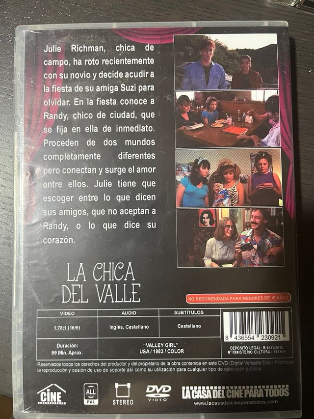 La chica del valle dvd