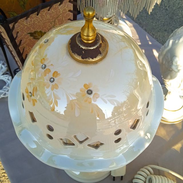 Lume in Porcellana vintage e14