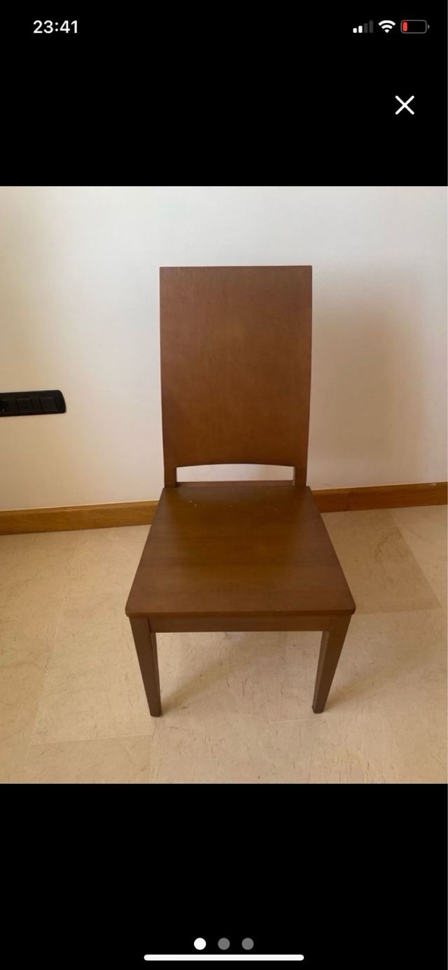 Conjunto 6 sillas Madera Macizs