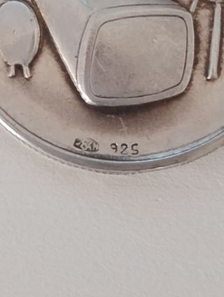 Moneta pubblicitaria in argento