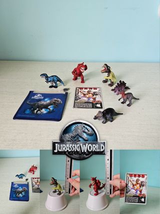 6 dinosauri + bustina Jurassic World + Predasaurs