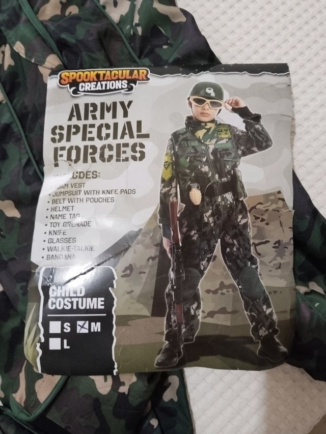 Disfraz militar niño