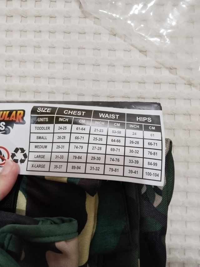 Disfraz militar niño