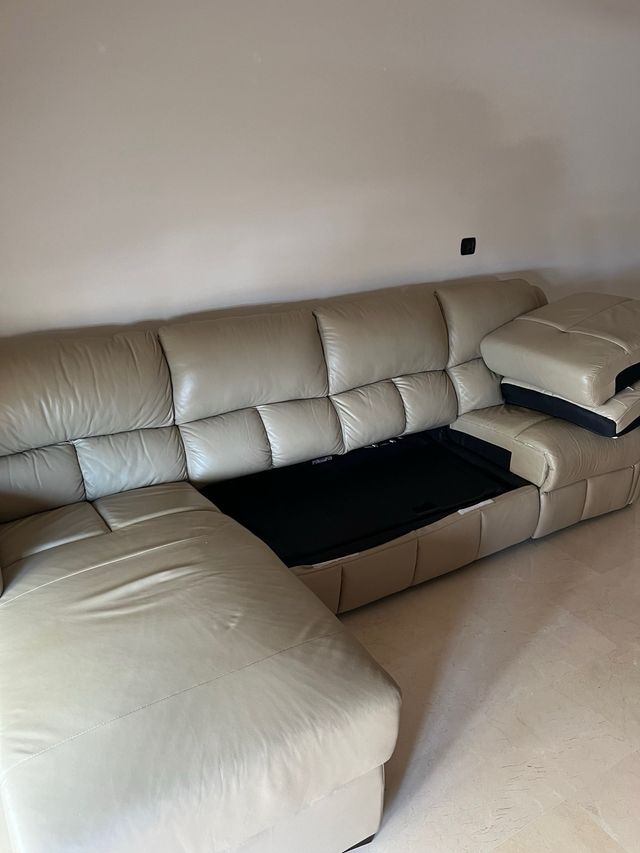 Sofa cama flor piel con chain long