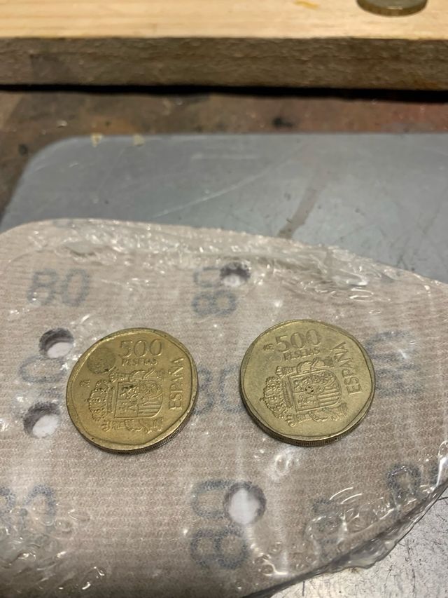 Monete da 500 pt del 1989 e del 1994