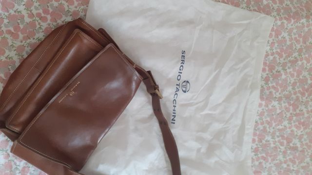 Borsa in pelle Sergio Tacchini vintage