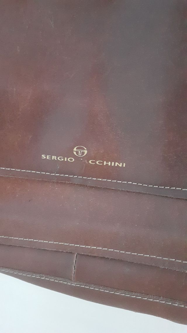 Borsa in pelle Sergio Tacchini vintage
