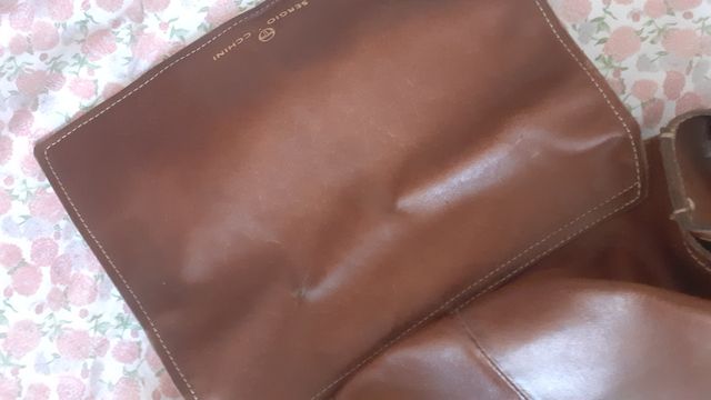 Borsa in pelle Sergio Tacchini vintage