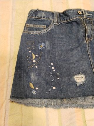 Falda vaquera Stradivarius talla 38