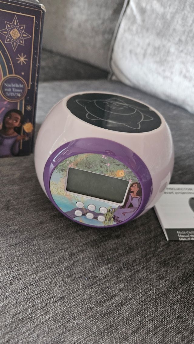Proyector, reloj despertador Disney Wish