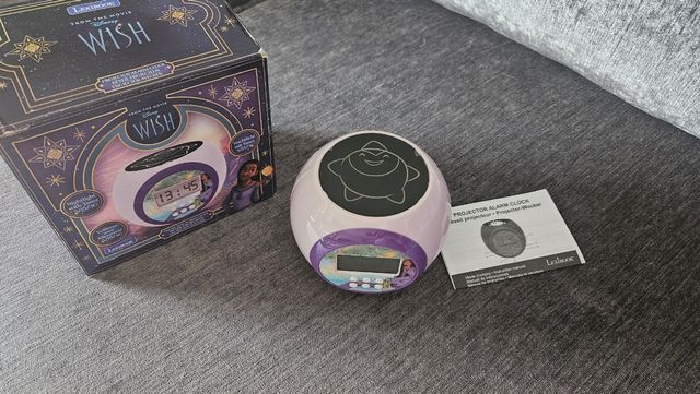 Proyector, reloj despertador Disney Wish