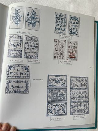 Libro punto de cruz en francés