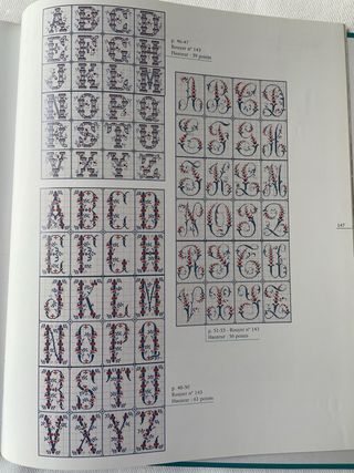 Libro punto de cruz en francés