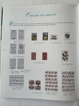 Libro punto de cruz en francés