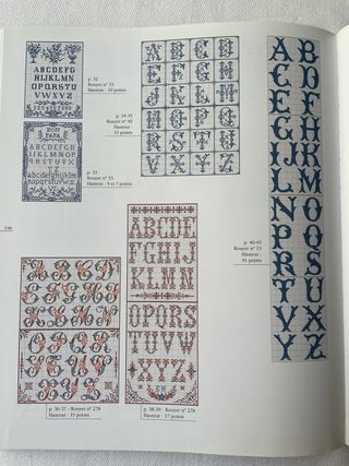 Libro punto de cruz en francés