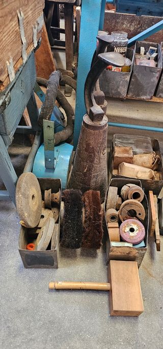 Antiguo torno de zapatero