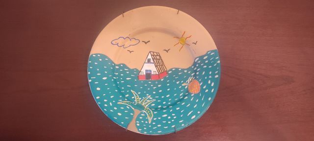 Prato decorativo em Barro